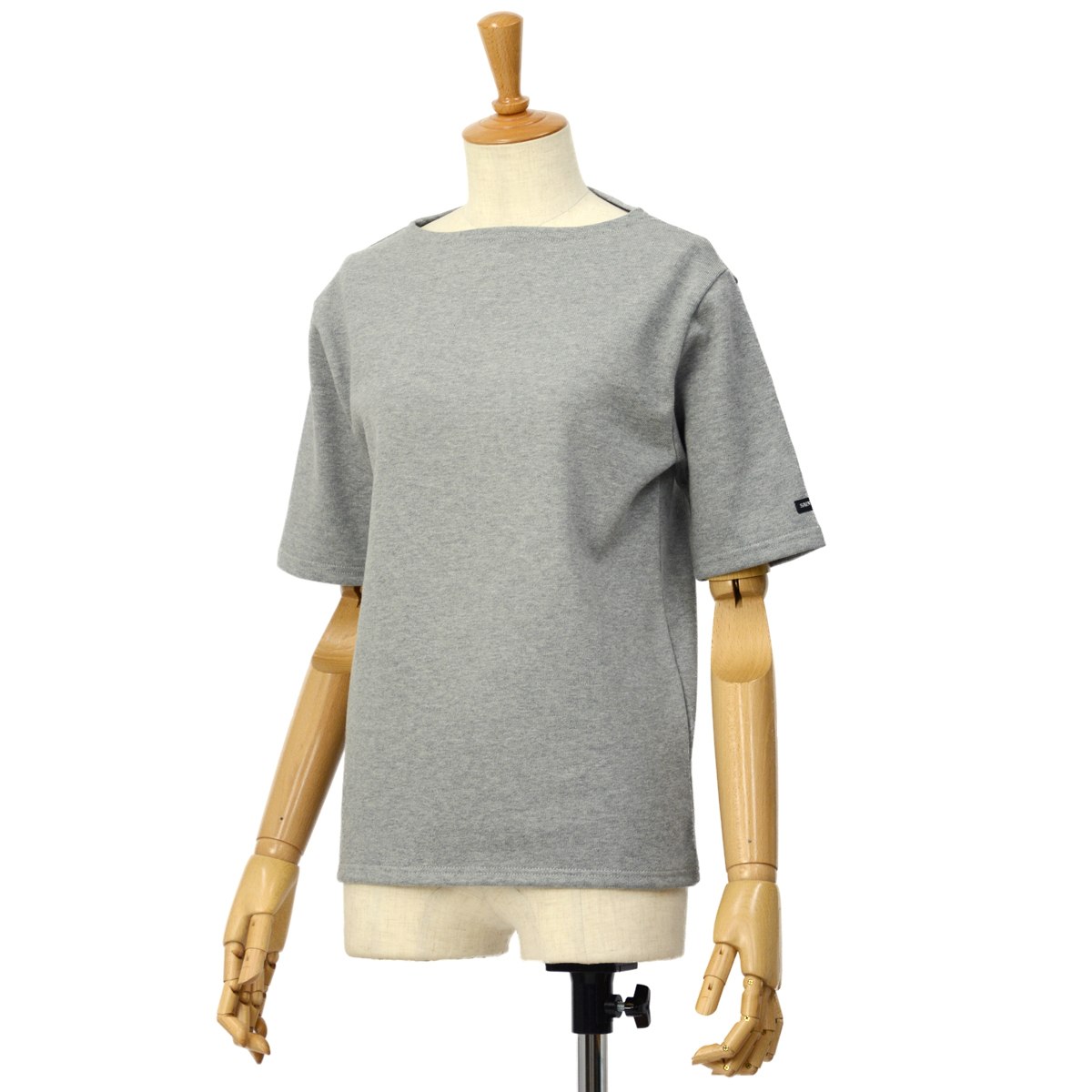 【50%OFF】【size T0】SAINT JAMES【セントジェームス】ボートネック半袖カットソー ウエッソン OUESSANT  SHORT SLEEVE SHIRTS GRIS グレー
