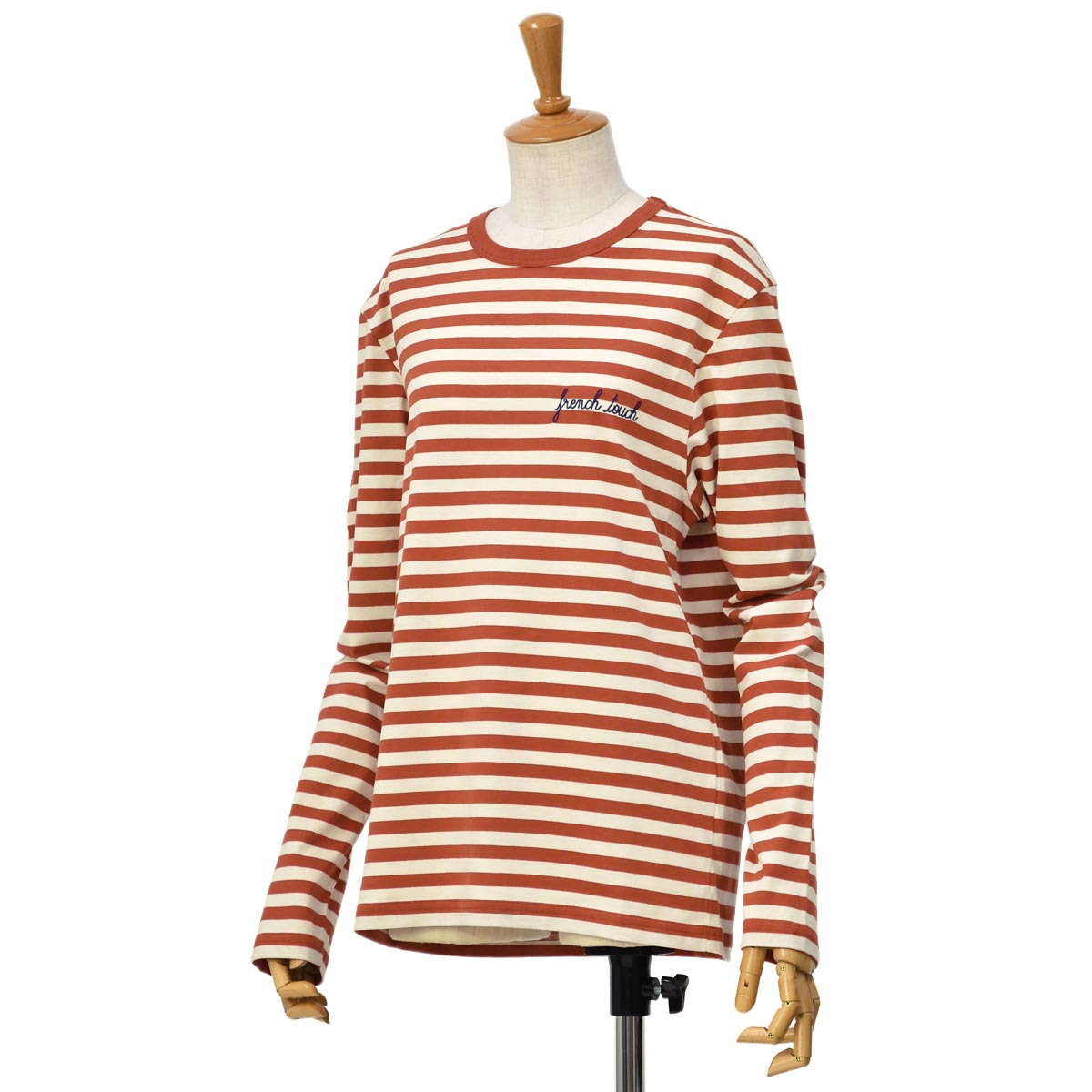 Maison Labiche【メゾン ラビッシュ】長袖ボーダーカットソー FRENCH TOUCH OFF WHITE KETCHUP オフホワイト レッド